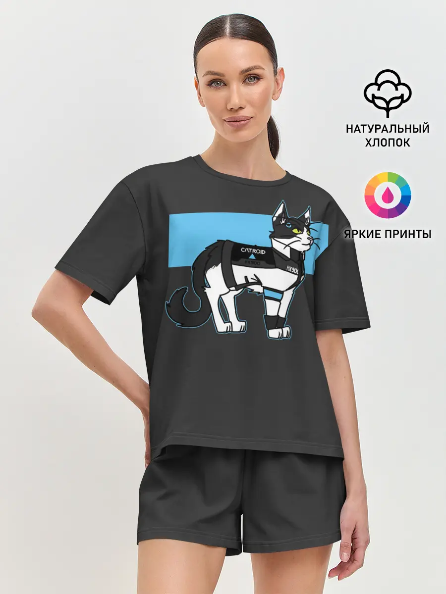 Женская пижама с шортами / CATROID RK900