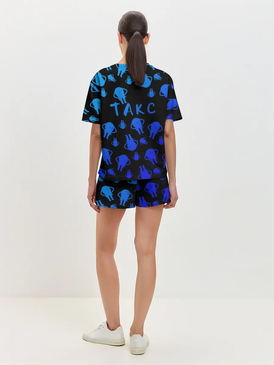 Женская пижама с шортами / такс