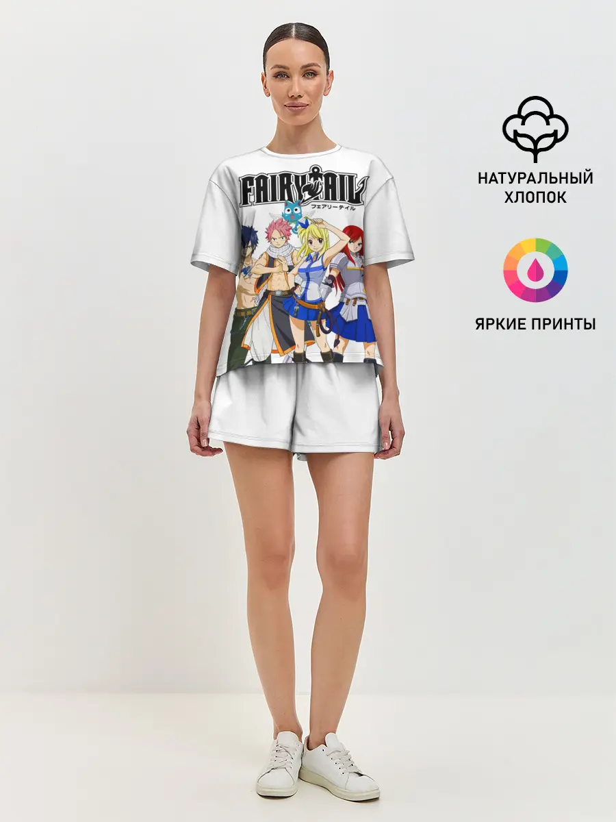 Женская пижама с шортами / Команда Фейри Тейл