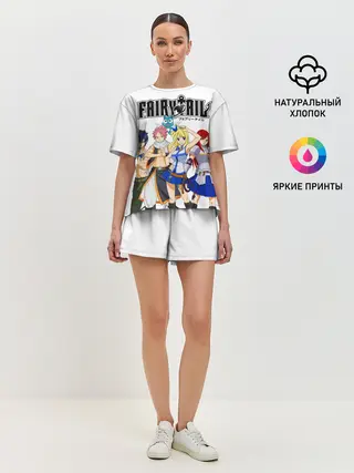 Женская пижама с шортами / Команда Фейри Тейл