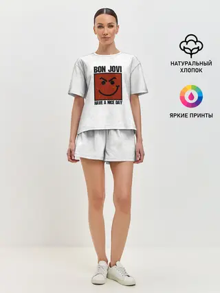 Женская пижама с шортами / Have a nice day