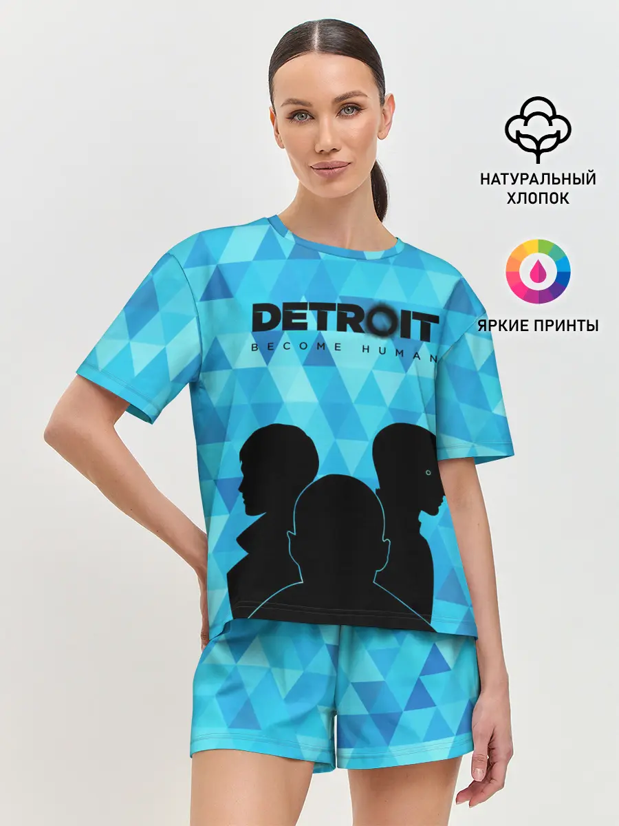 Женская пижама с шортами / Detroit: Become Human.