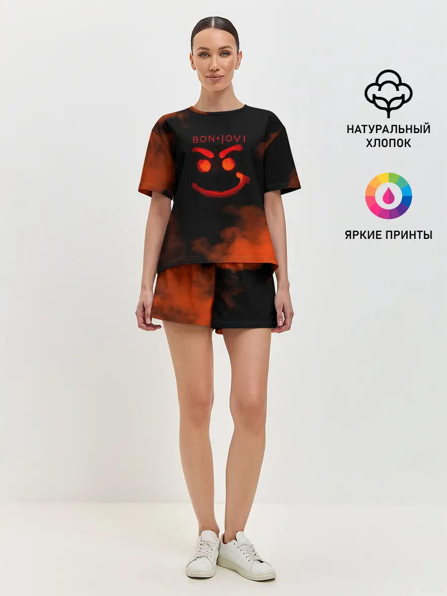 Женская пижама с шортами / Bon Jovi