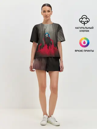 Женская пижама с шортами / Салли Кромсалли