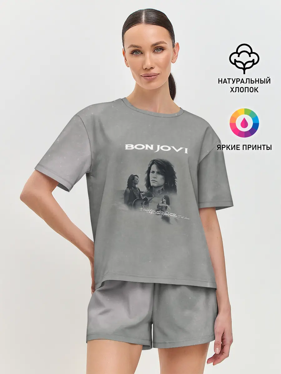 Женская пижама с шортами / Bon Jovi