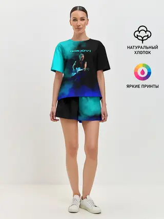 Женская пижама с шортами / Bon Jovi