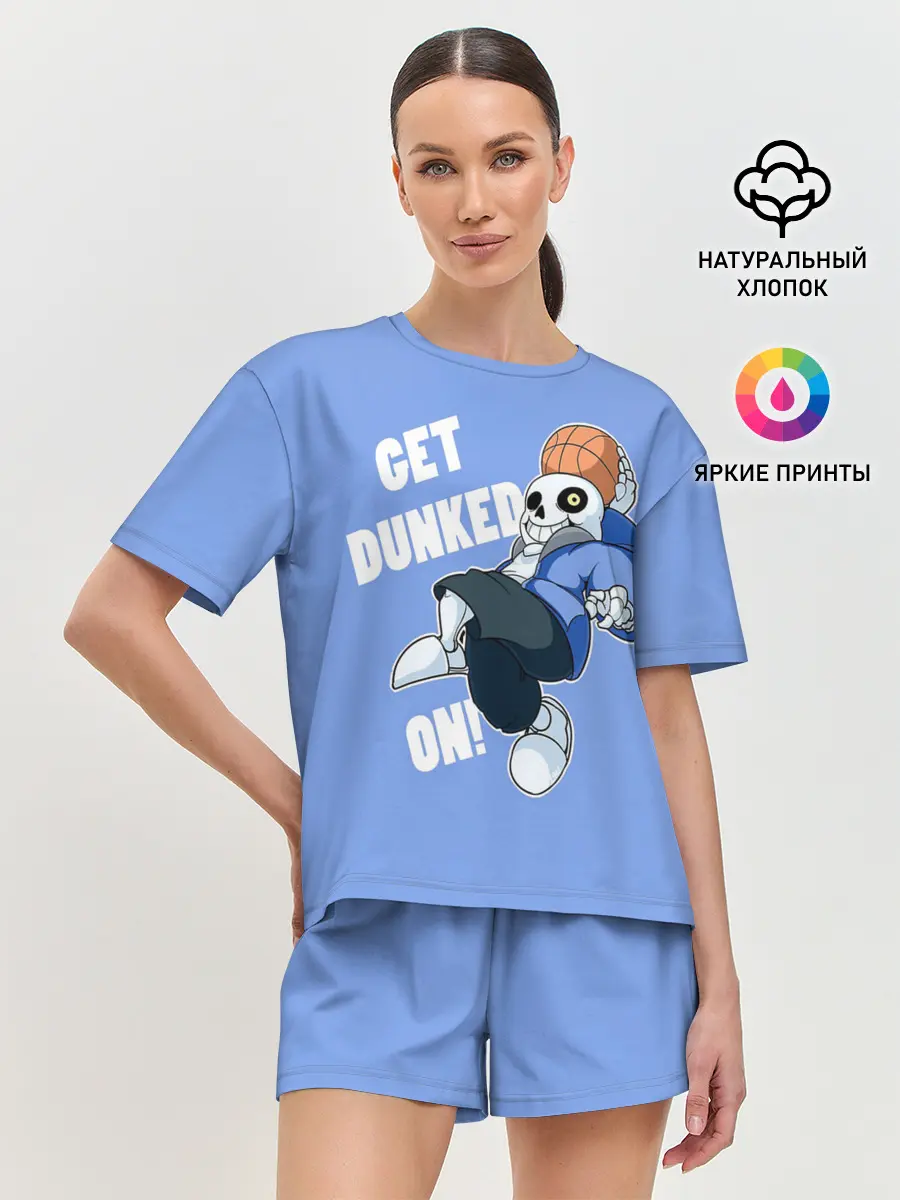 Женская пижама с шортами / GET DUNKED