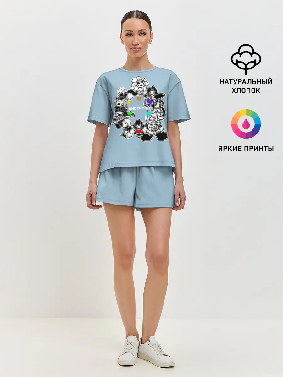 Женская пижама с шортами / Undertale