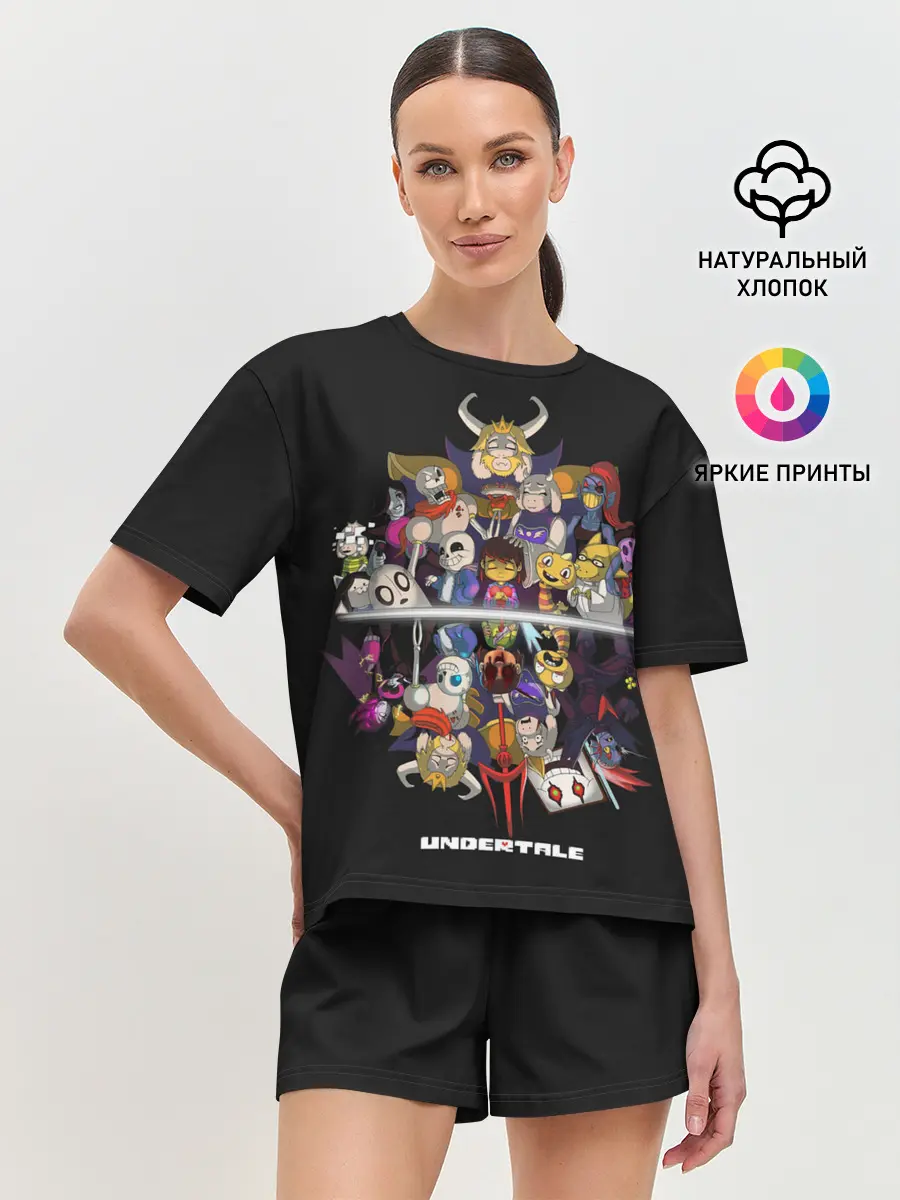 Женская пижама с шортами / Undertale