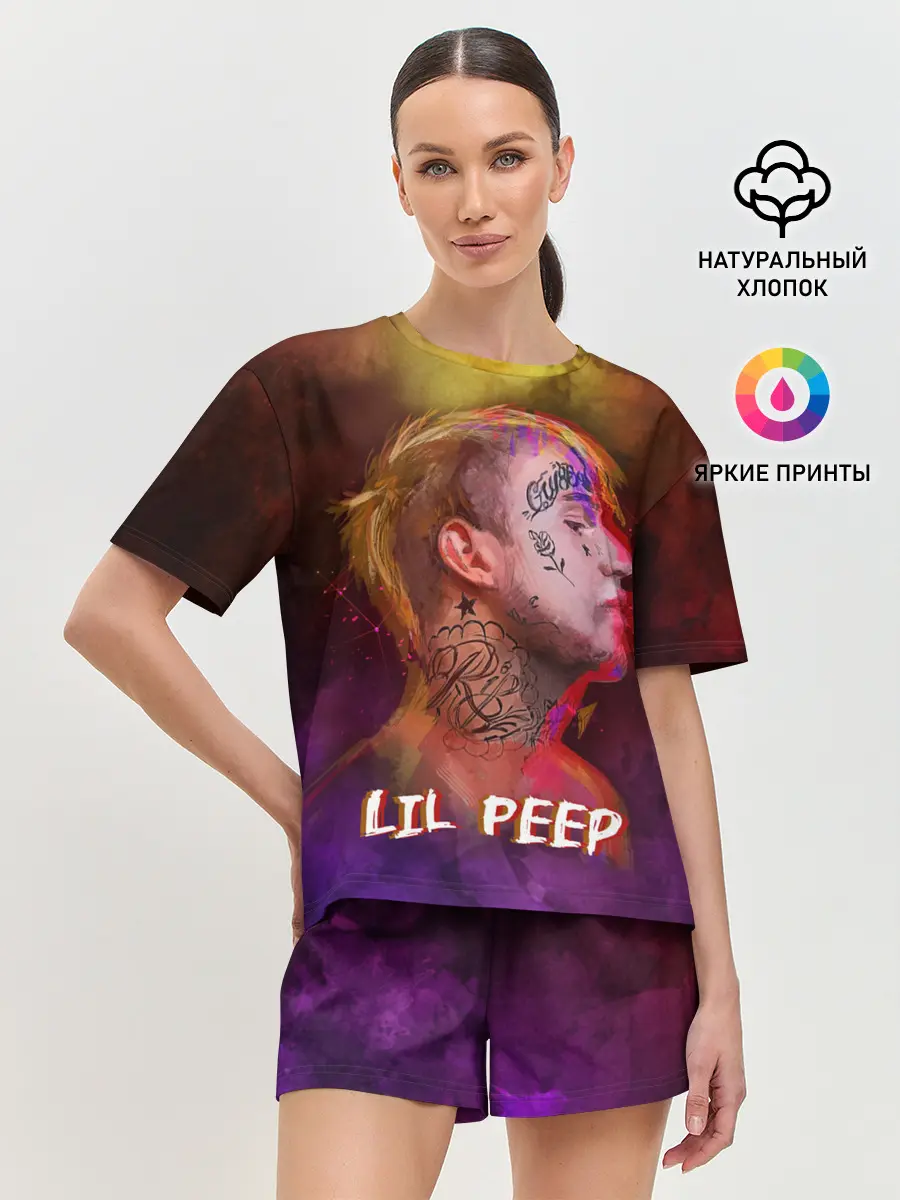 Женская пижама с шортами / Lil Peep ART