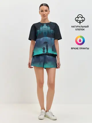 Женская пижама с шортами / undertale