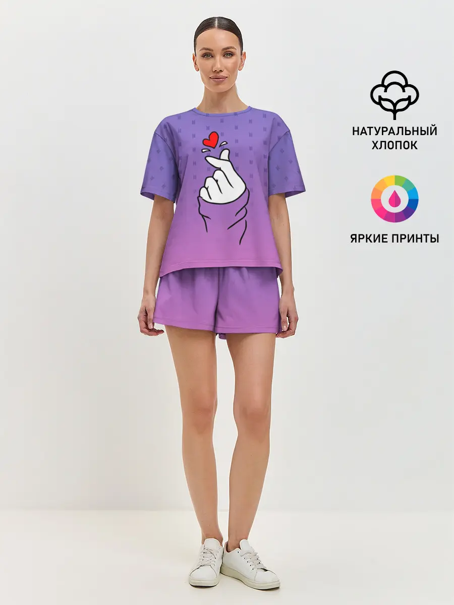 Женская пижама с шортами / K-POP BTS