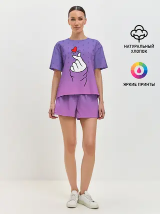 Женская пижама с шортами / K-POP BTS