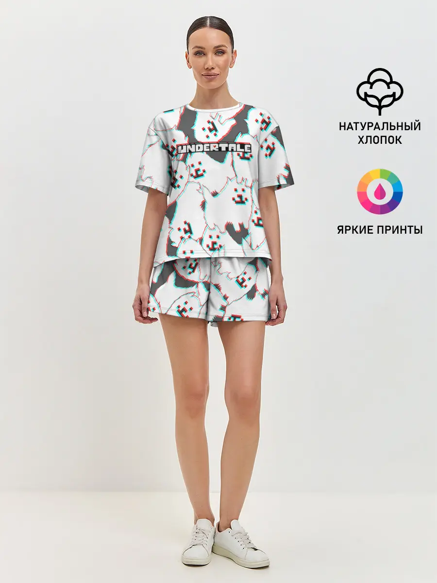 Женская пижама с шортами / Undertale
