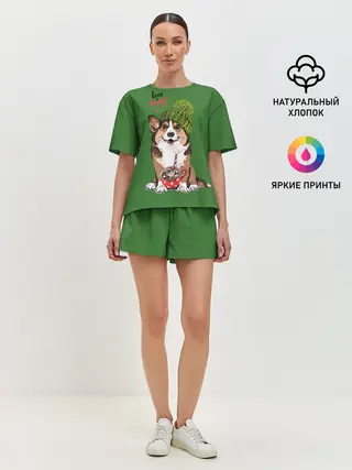 Женская пижама с шортами / Love is sweet