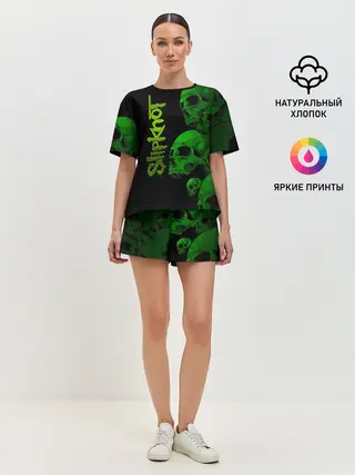 Женская пижама с шортами / Slipknot