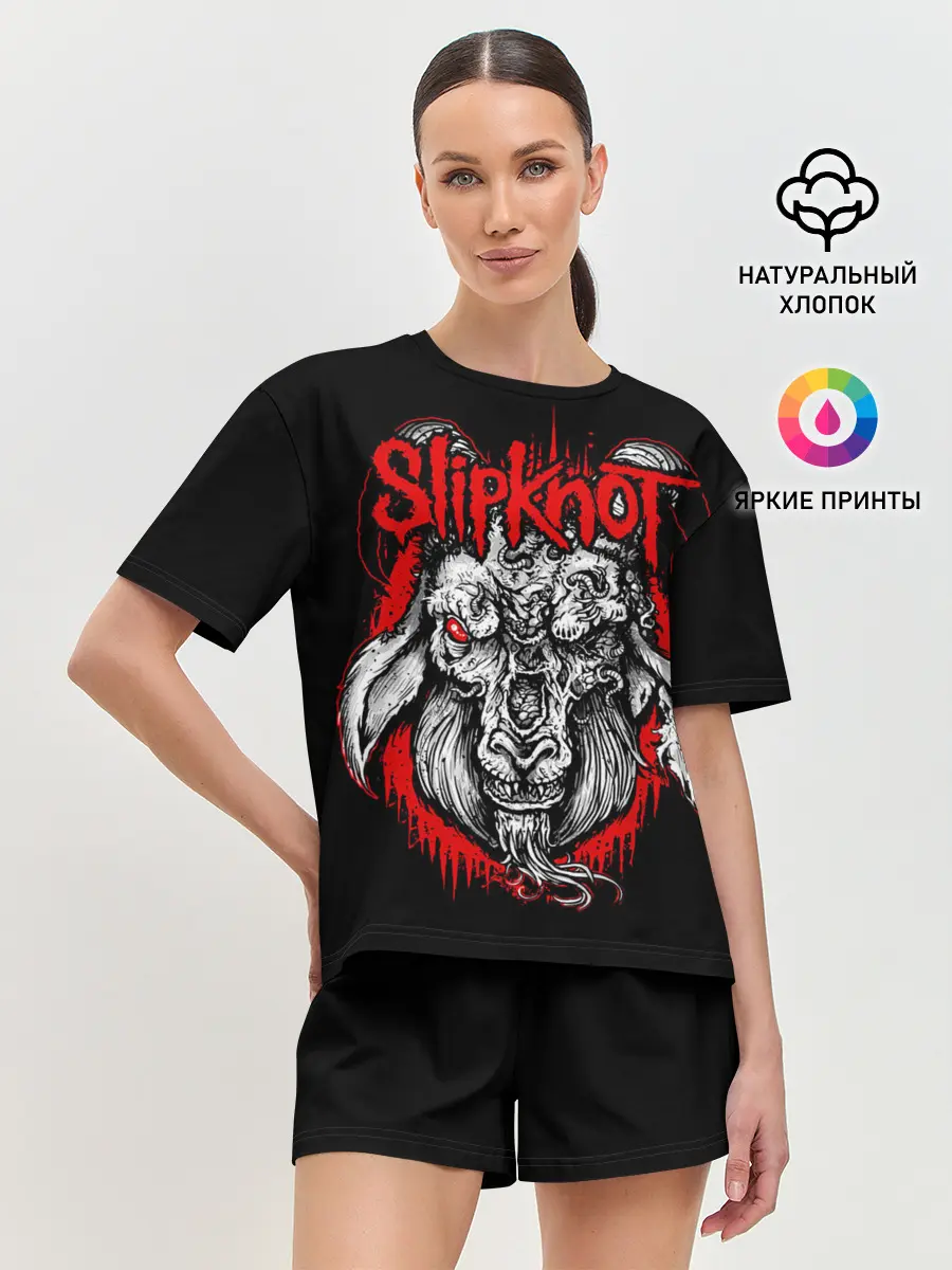 Женская пижама с шортами / Slipknot