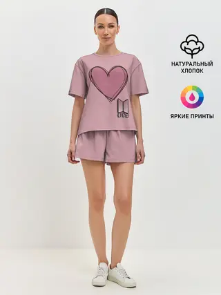 Женская пижама с шортами / BTS