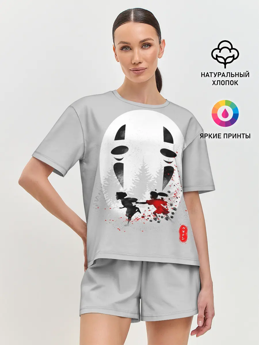 Женская пижама с шортами / Тихиро и Хаку убегают