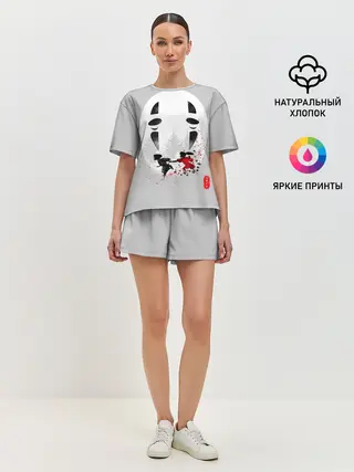 Женская пижама с шортами / Тихиро и Хаку убегают