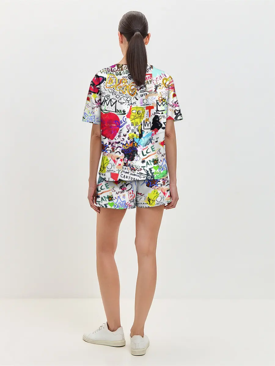 Женская пижама с шортами / DG paint