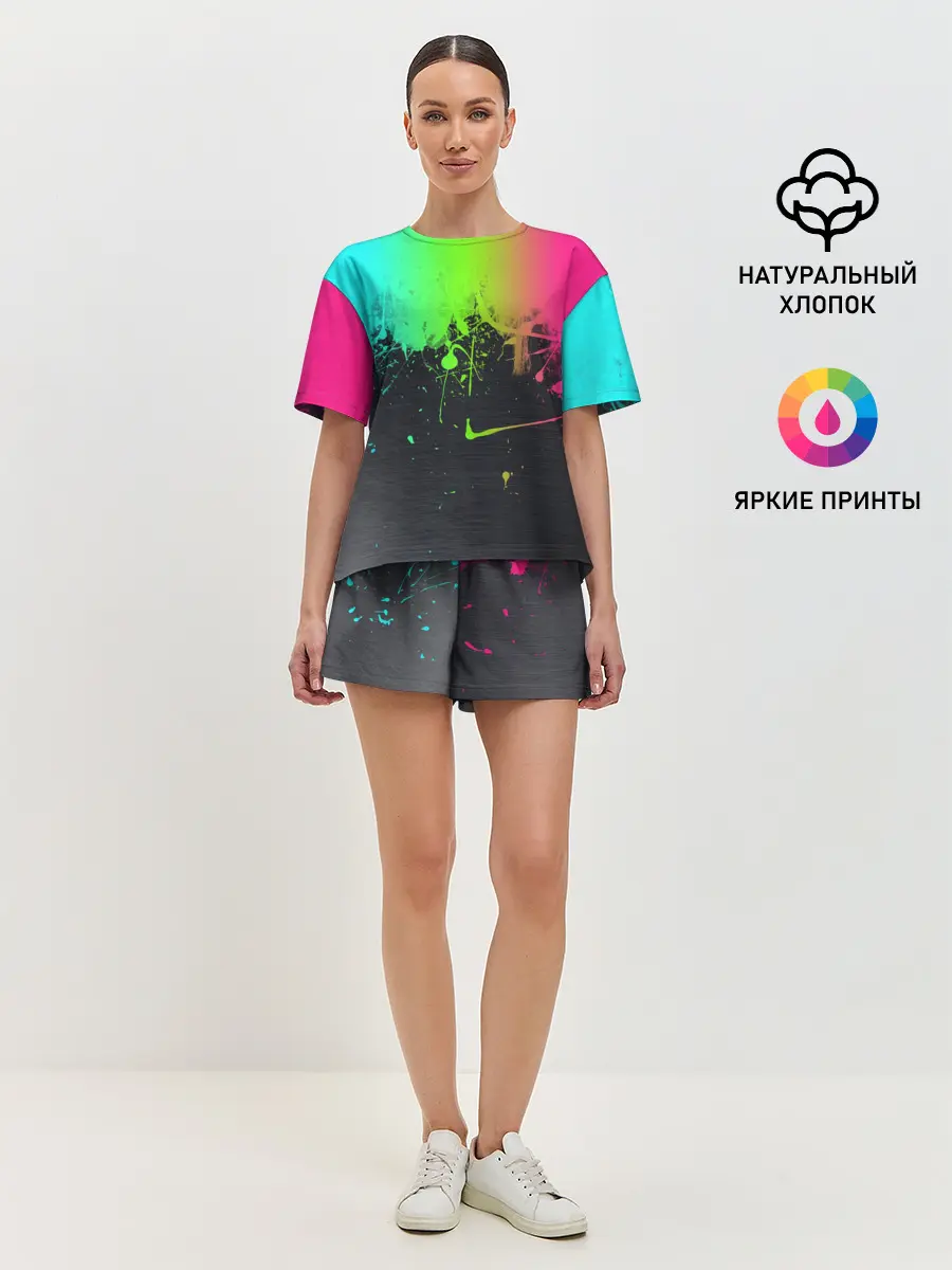 Женская пижама с шортами / Фосфор