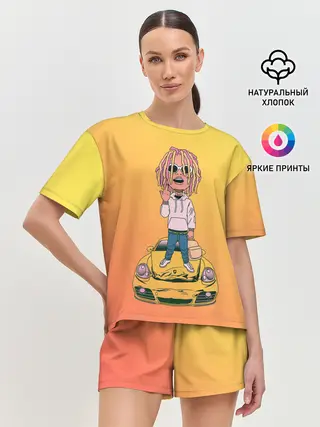 Женская пижама с шортами / Lil Pump - Flex Like Ouu