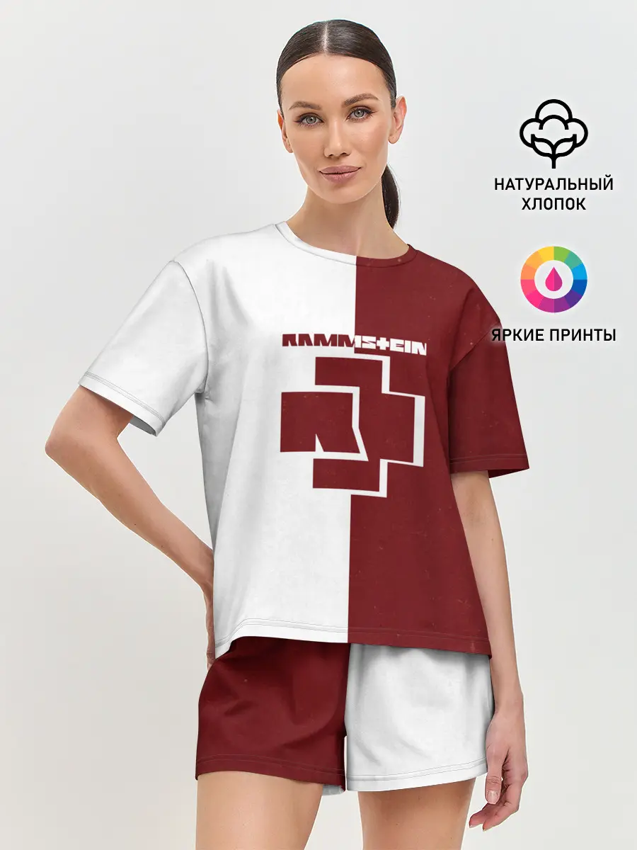 Женская пижама с шортами / Rammstein