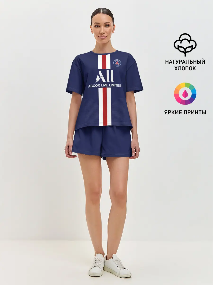 Женская пижама с шортами / PSG Home 19-20