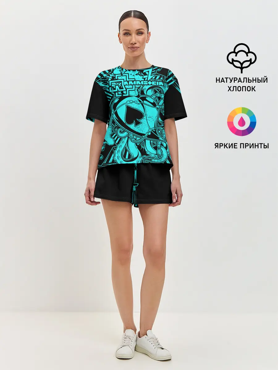 Женская пижама с шортами / Rammstein