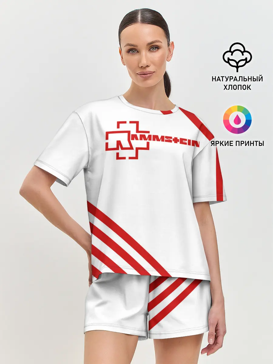 Женская пижама с шортами / Rammstein