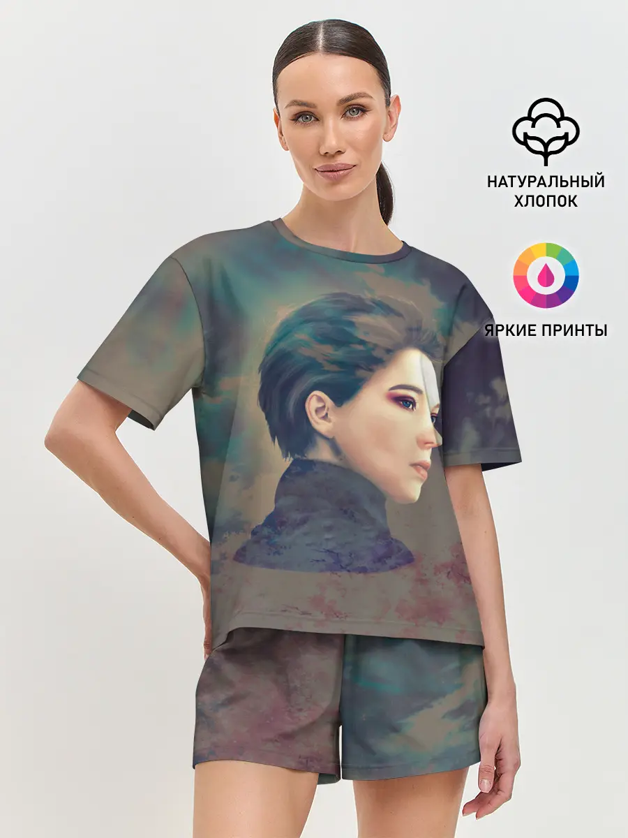 Женская пижама с шортами / Death Stranding