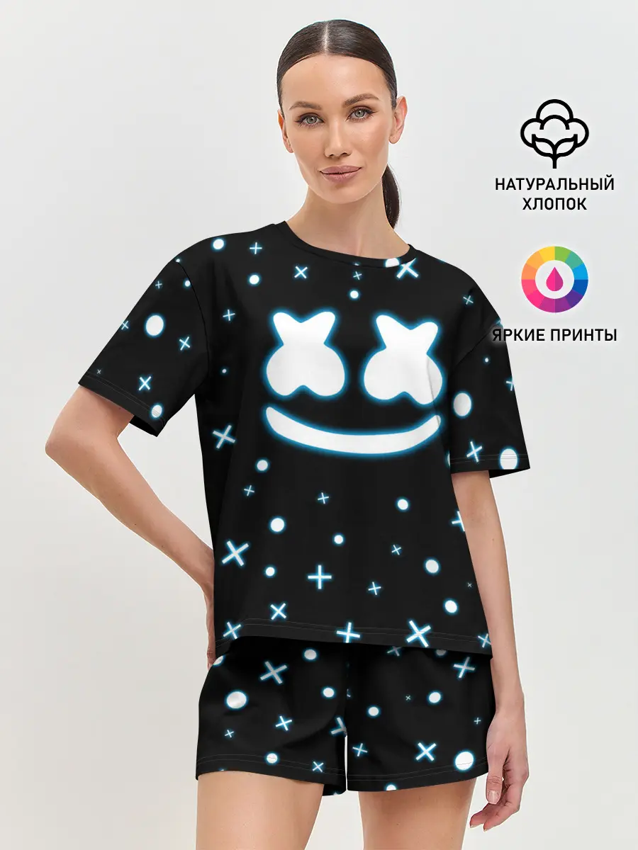 Женская пижама с шортами / MARSHMELLO NEON