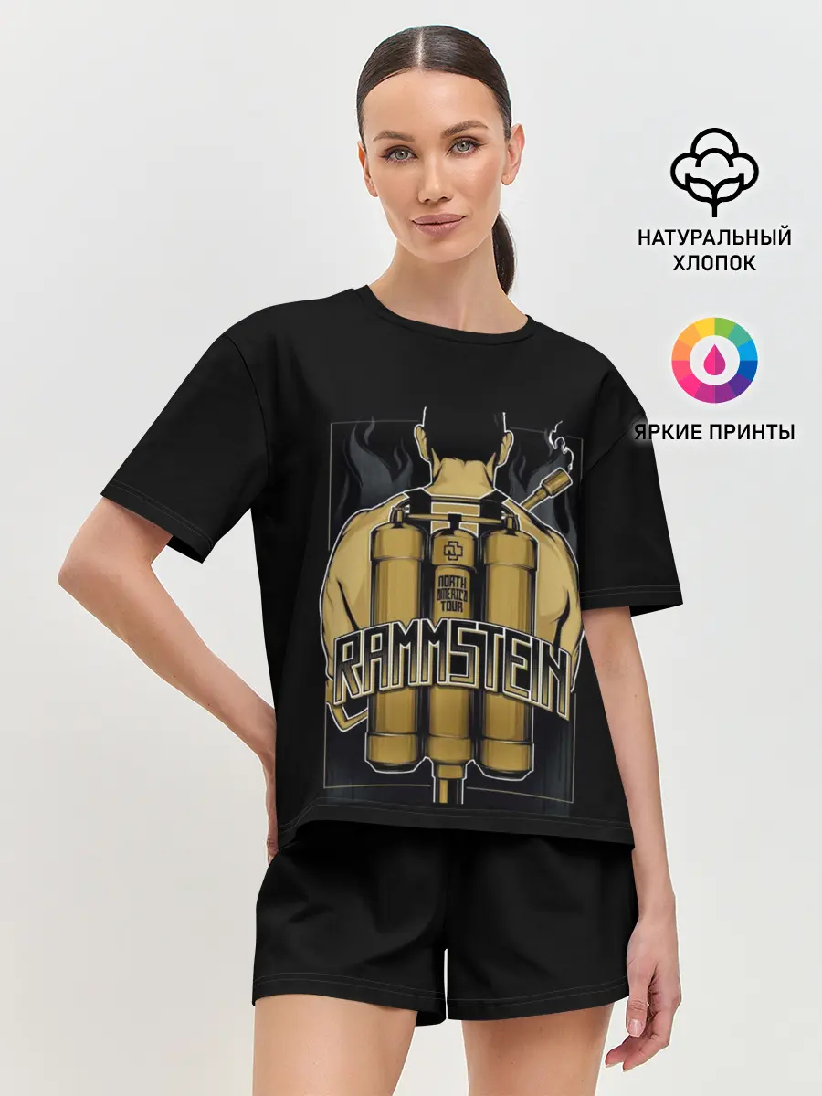 Женская пижама с шортами / Rammstein