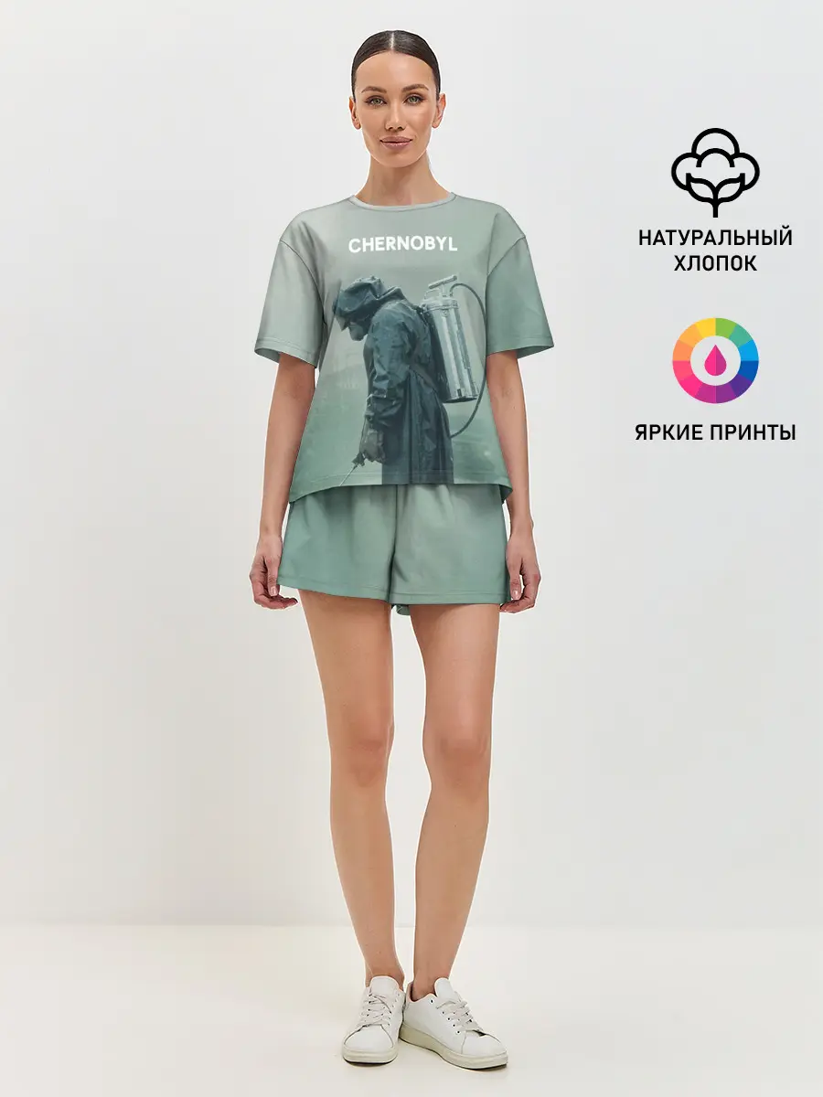 Женская пижама с шортами / Чернобыль