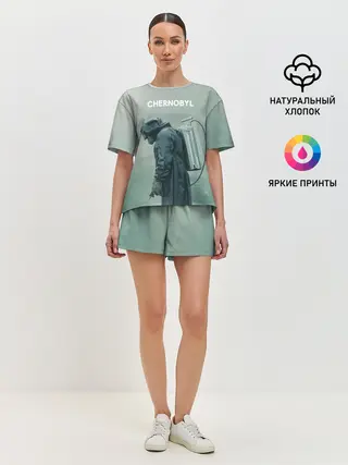Женская пижама с шортами / Чернобыль