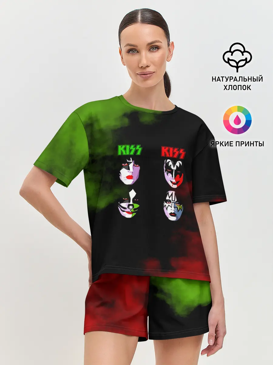 Женская пижама с шортами / Kiss