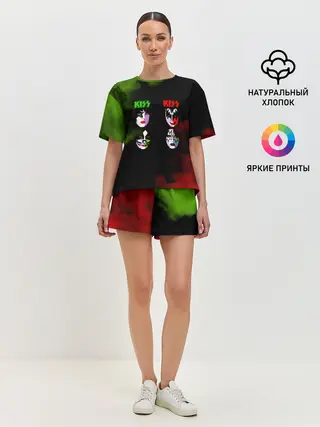 Женская пижама с шортами / Kiss