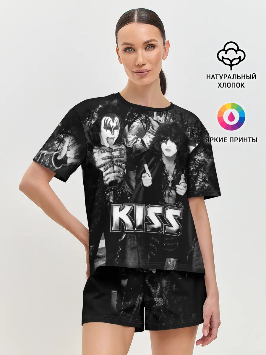 Женская пижама с шортами / Kiss