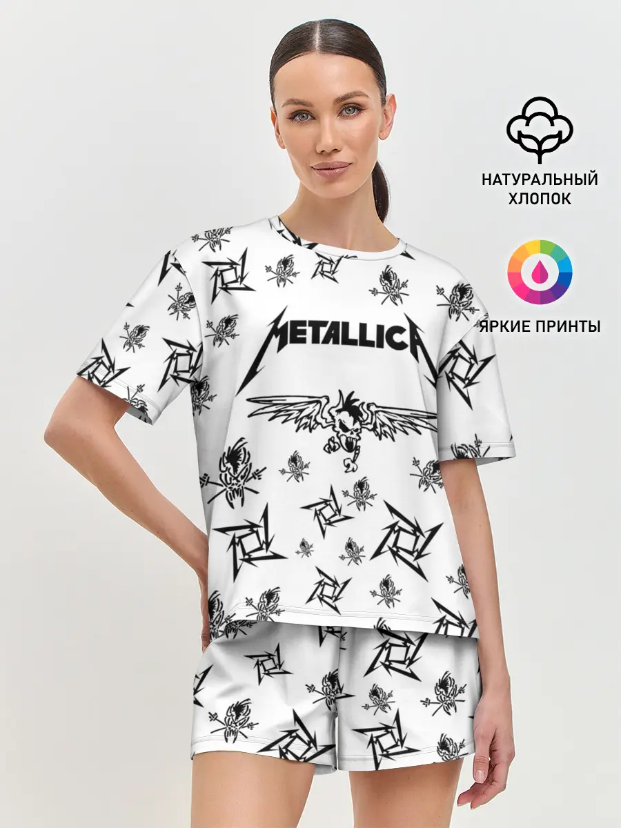 Женская пижама с шортами / METALLICA