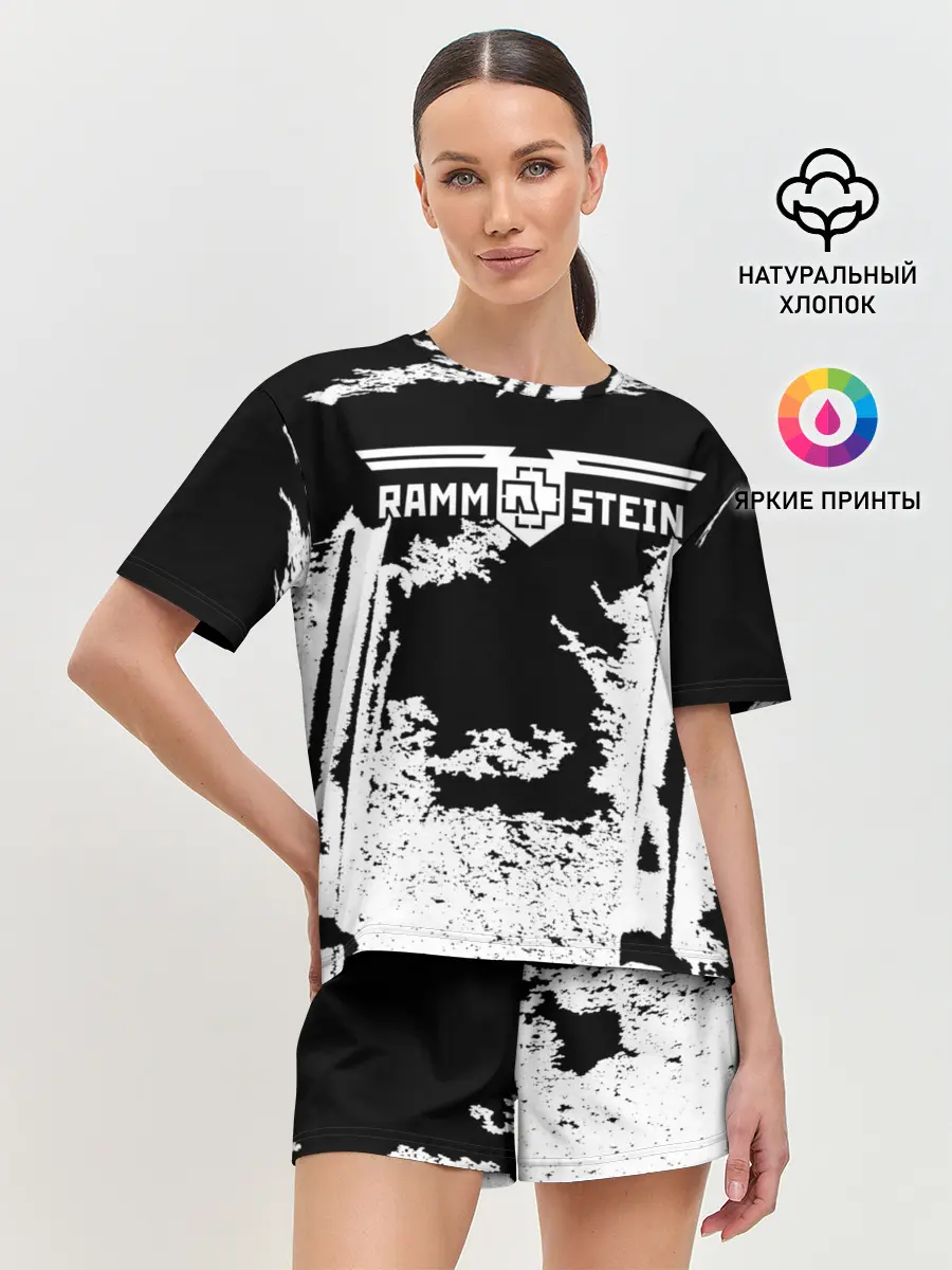 Женская пижама с шортами / Rammstein