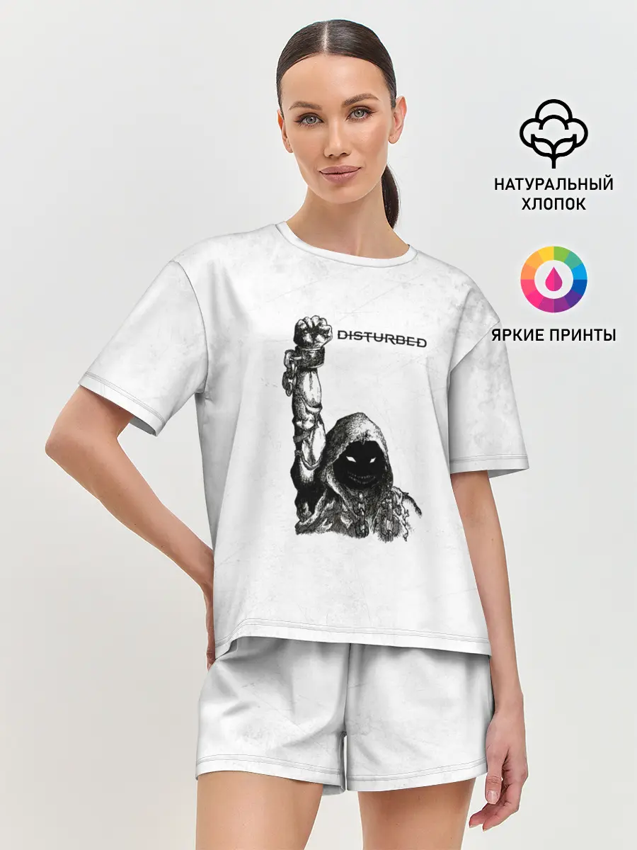 Женская пижама с шортами / Disturbed