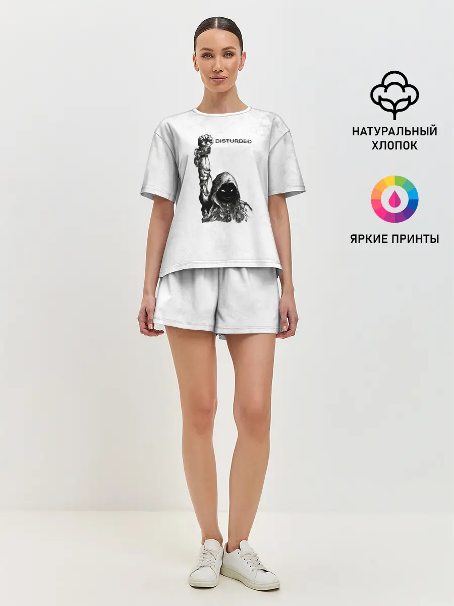 Женская пижама с шортами / Disturbed