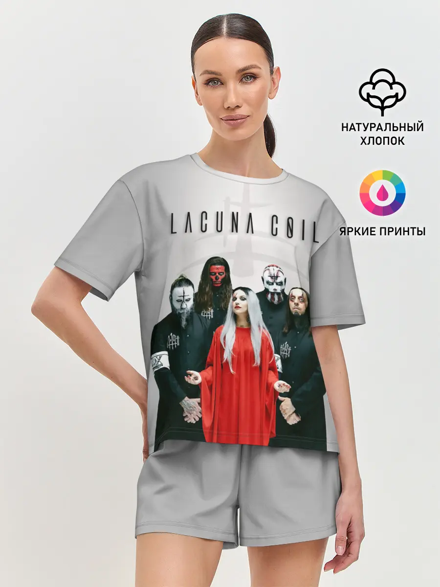 Женская пижама с шортами / Lacuna Coil