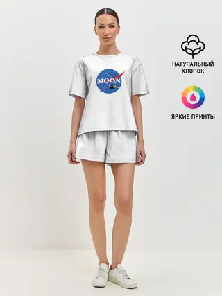 Женская пижама с шортами / Moon Pink Floyd