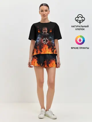 Женская пижама с шортами / Rammstein