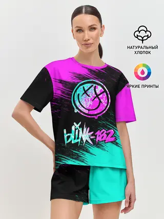 Женская пижама с шортами / Blink-182