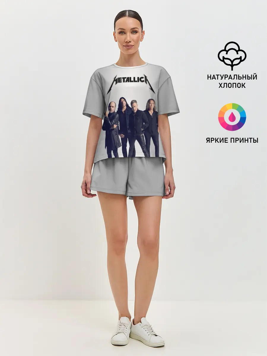 Женская пижама с шортами / Metallica