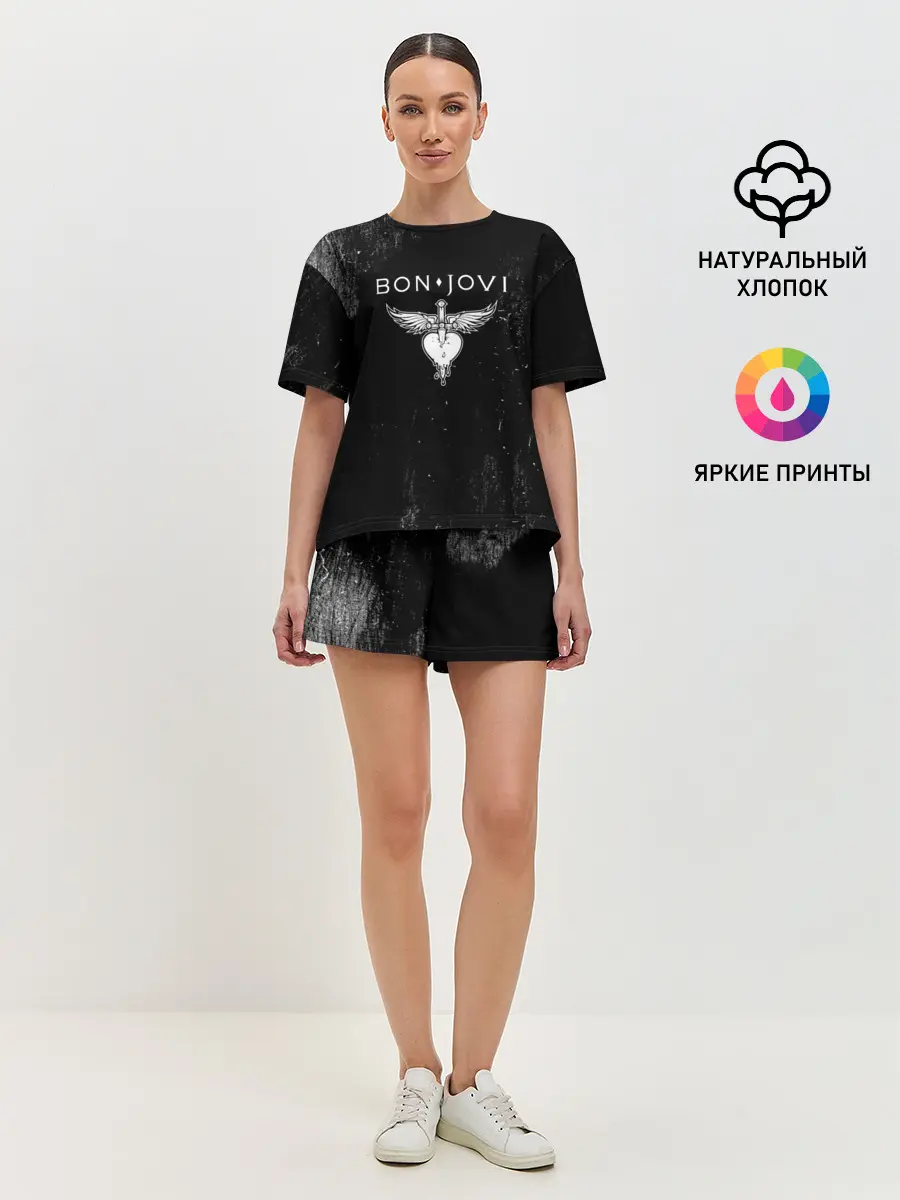 Женская пижама с шортами / Bon Jovi