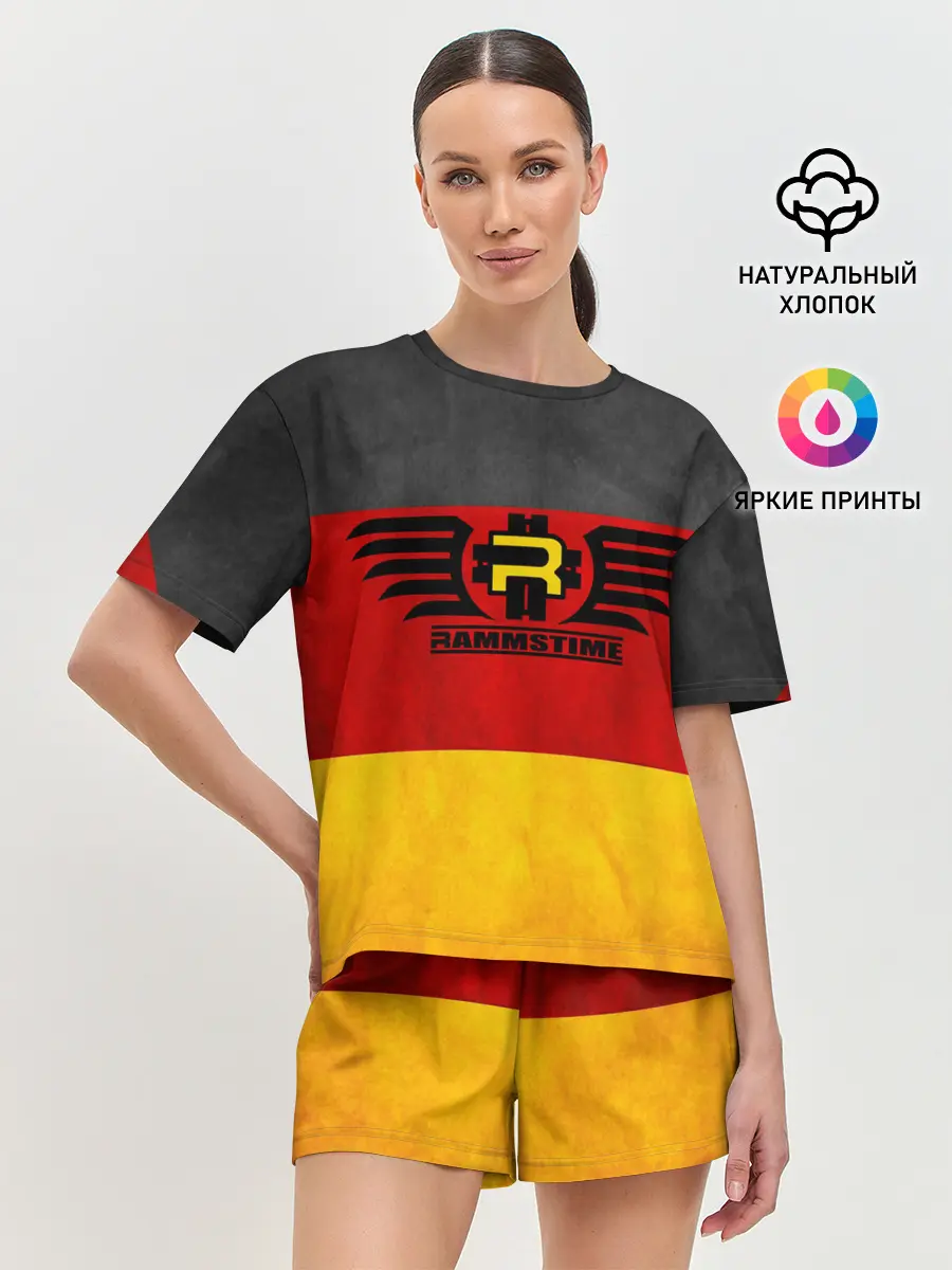 Женская пижама с шортами / Rammstein